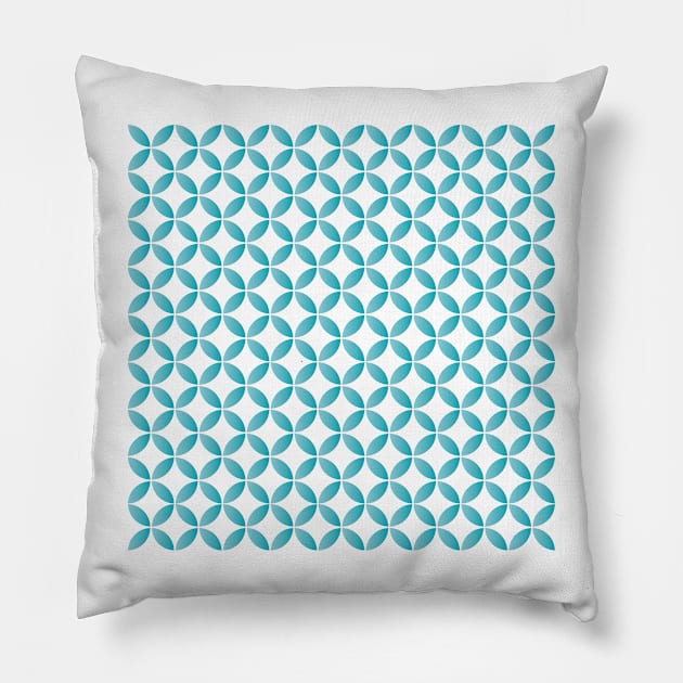 Retro Circles and Diamonds w3 Pillow by Makanahele