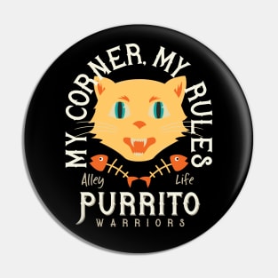 Alley Cat Purrito Warriors Pin