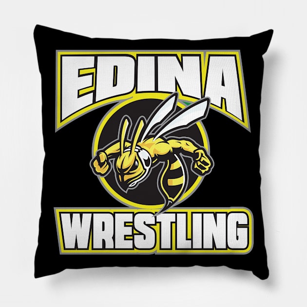 Edina Wrestling Full Logo Pillow by edinawrestle