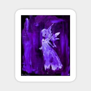 Dark Purple Angel Magnet