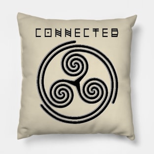 Connected Symbol Druid Art Design Pillow