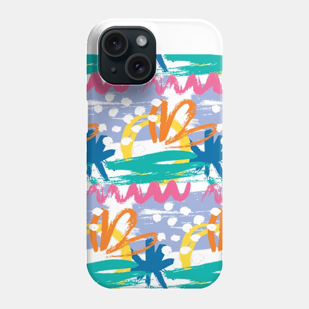 Face mask colorful pattern Phone Case by Self-help