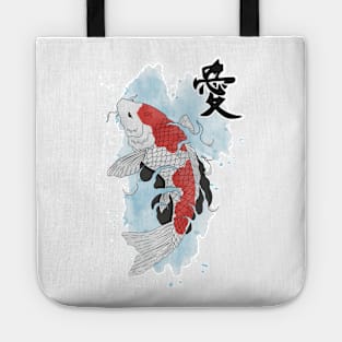 Japanese Koi fish Tote