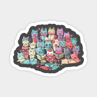 Cool kittens collection Magnet