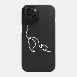 minimalist cat Phone Case