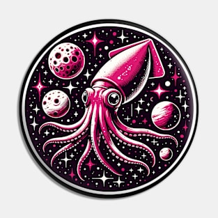 Squid in outer space Pin