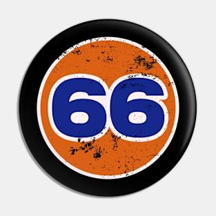 66 Vintage Number Pin