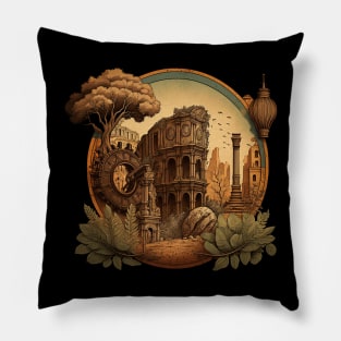 Ancient Rome - Alternative Roman Steampunk History Pillow