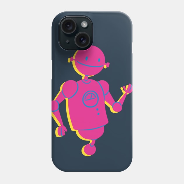 Pink Robo Phone Case by Abbilaura