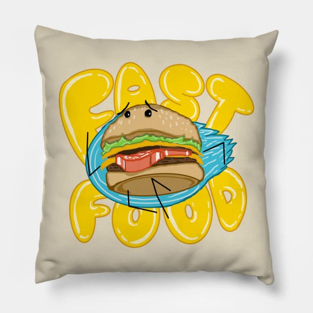 Fast Food Pillow by Salty Pretzel