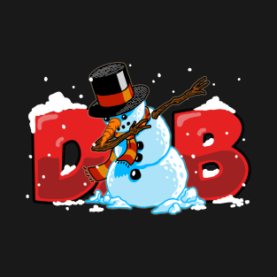 Dabbing Snowman Shirt Christmas Gift Dab Santa Claus T-Shirt 2 T-Shirt