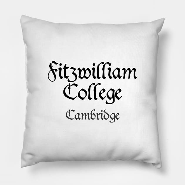 Cambridge Fitzwilliam College Medieval University Pillow by RetroGeek