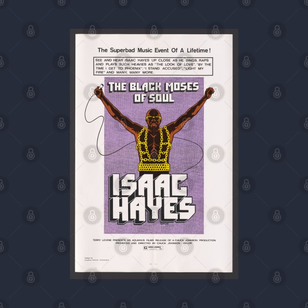 Isaac Hayes, Vintage Soul tour poster by Teessential