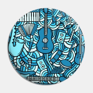 Music Collage Pin