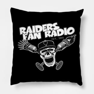 2021 Raiders Fan Radio Logo Pillow