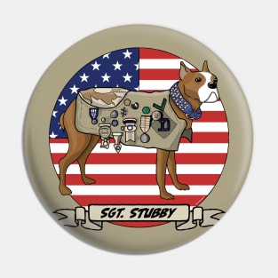 Sergeant Stubby American dog hero of WWI Pin