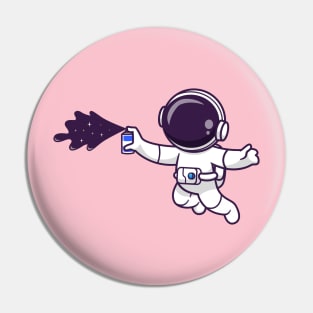 Cute Astronaut Spray With Space Cartoon Pin