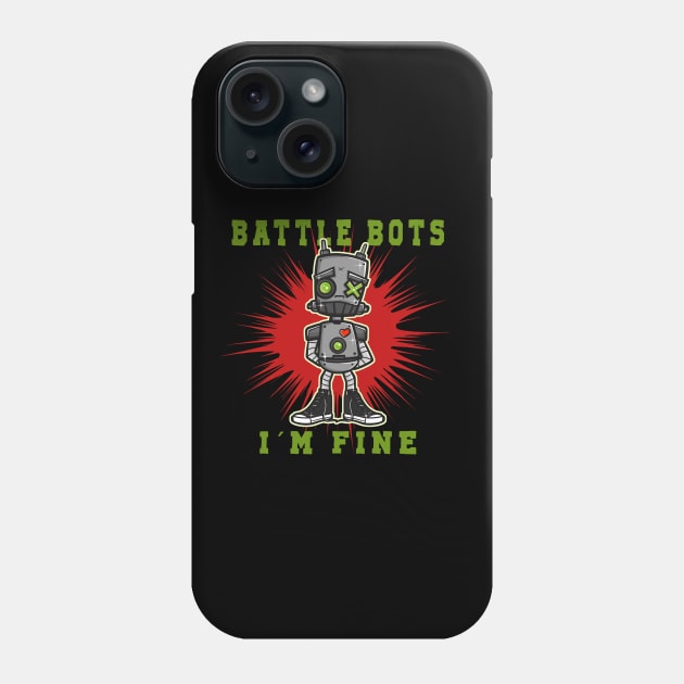 Battle Bots Battlebots robot war combat bots Phone Case by JayD World