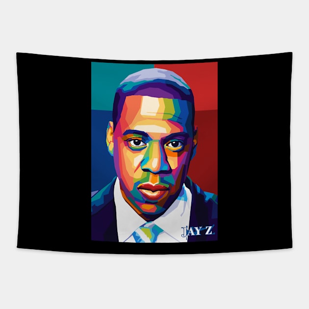 Rapper Z Wpap Pop Art Tapestry by SiksisArt