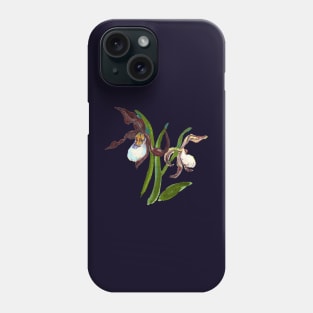 Cypripedium candidum Phone Case