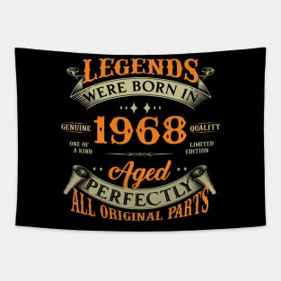 Legends Were Born In 1968 55th Birthday Tapestry