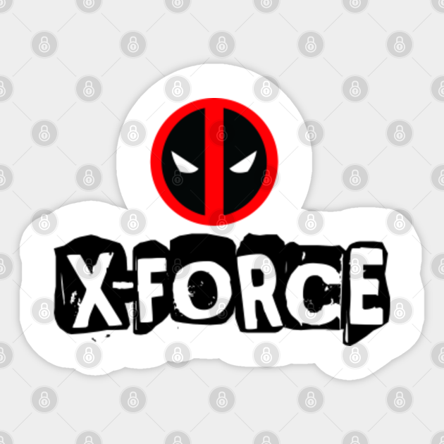 Deadpool X Force Deadpool Sticker Teepublic Au