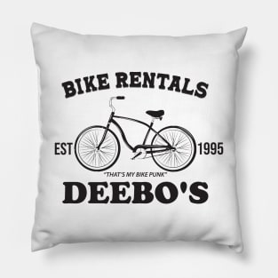 BIKE RENTAL EST 1995 DEBOO'S Pillow