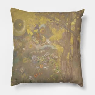 Odilon Redon painting Pillow