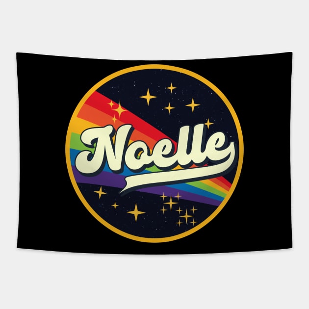 Noelle // Rainbow In Space Vintage Style Tapestry by LMW Art