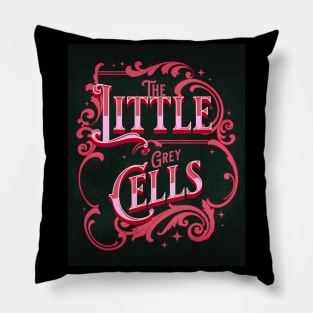 Poirot The Little Grey Cells - Red Palette Pillow