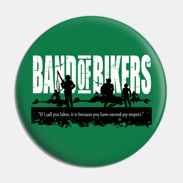 Band of Bikers Pin by Illustratorator