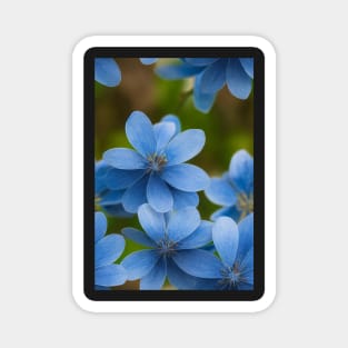 Beautiful Blue Flowers, for all those who love nature #91 Magnet