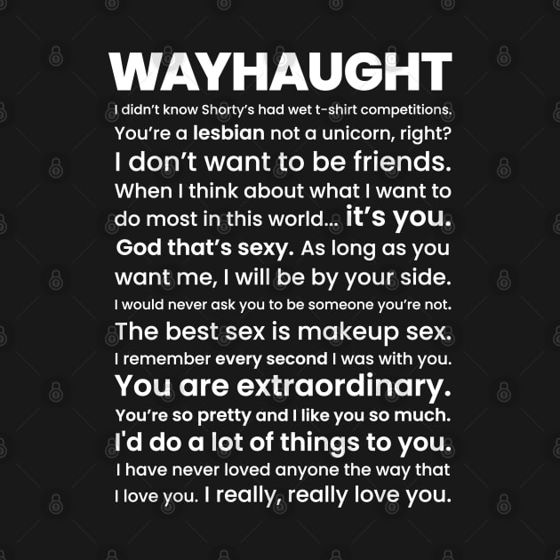 WayHaught Quotes - Wynonna Earp by VikingElf