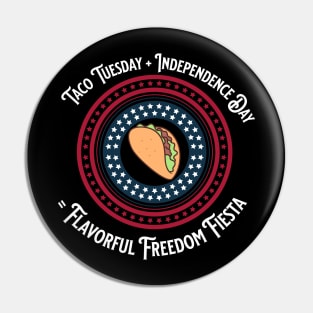 4th of July Independence day Pin