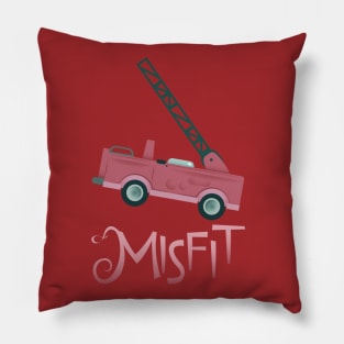 Misfit - Pink Fire Engine Pillow