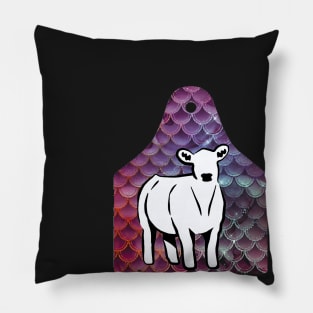 Mermaid Ear Tag - Cow - NOT FOR RESALE WITHOUT PERMISSION Pillow