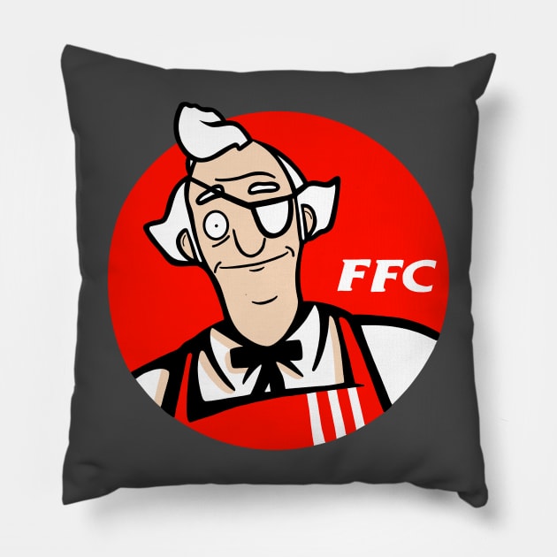 Burgers Mr Fish KFC Pillow by Tommymull Art 