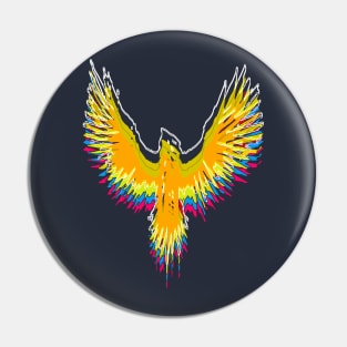 Abstract crow Pin