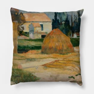 Landscape near Arles by Paul Gauguin Pillow