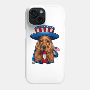 Fourth of July Cocker Spaniel Phone Case