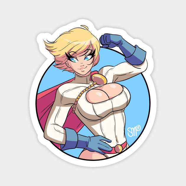 Power Girl Magnet by sgtmadness