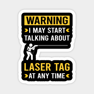 Warning Laser Tag Magnet