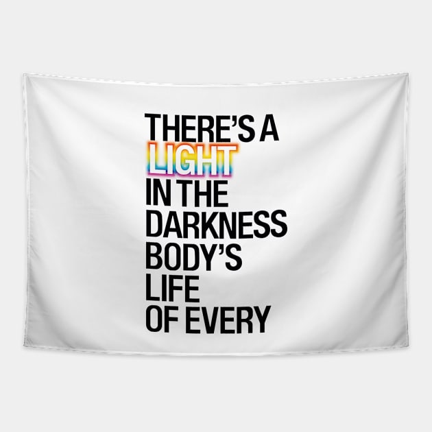 There's a Light (rainbow light) Rocky Horror RHPS Tapestry by mareescatharsis