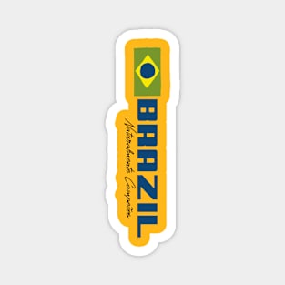 Brazil Brasil Brazilian Soccer Fan Magnet