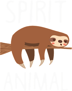 Sloth Is My Spirit Animal. Funny Sloth Shirt. Magnet