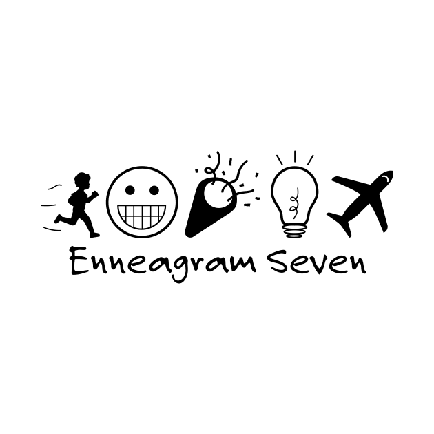 Enneagram 7 T-Shirt | Enneagram Type 7 | Enthusiast | Adventurer | Enneagram Gifts | Unisex - Men & Women's Tee by shauniejdesigns