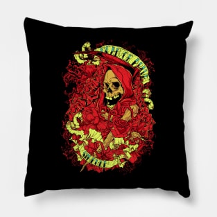 Skull with red costume Pillow