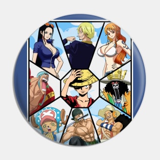 One Piece Straw Hats Anime Pin Buttons — Cappin' Out