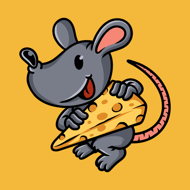 Mouse and Cheese by Tlatous