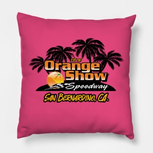 Orange Show Speedway - Palm Tree Pillow